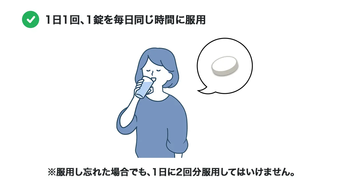 エストロフェムの服用方法