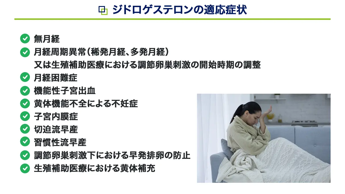 デュファストンの適応症状
