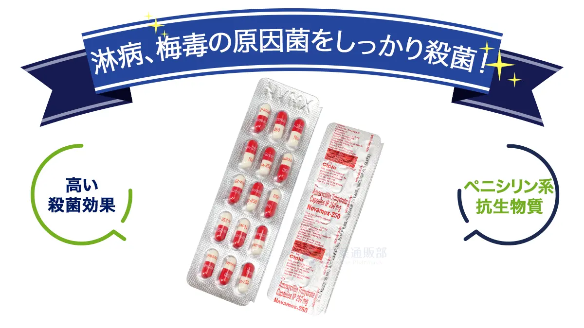 淋病、梅毒の原因菌をしっかり殺菌!