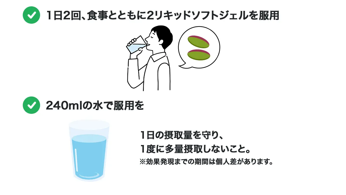 VO2マックス・パフォーマンスファットバーナーの服用方法