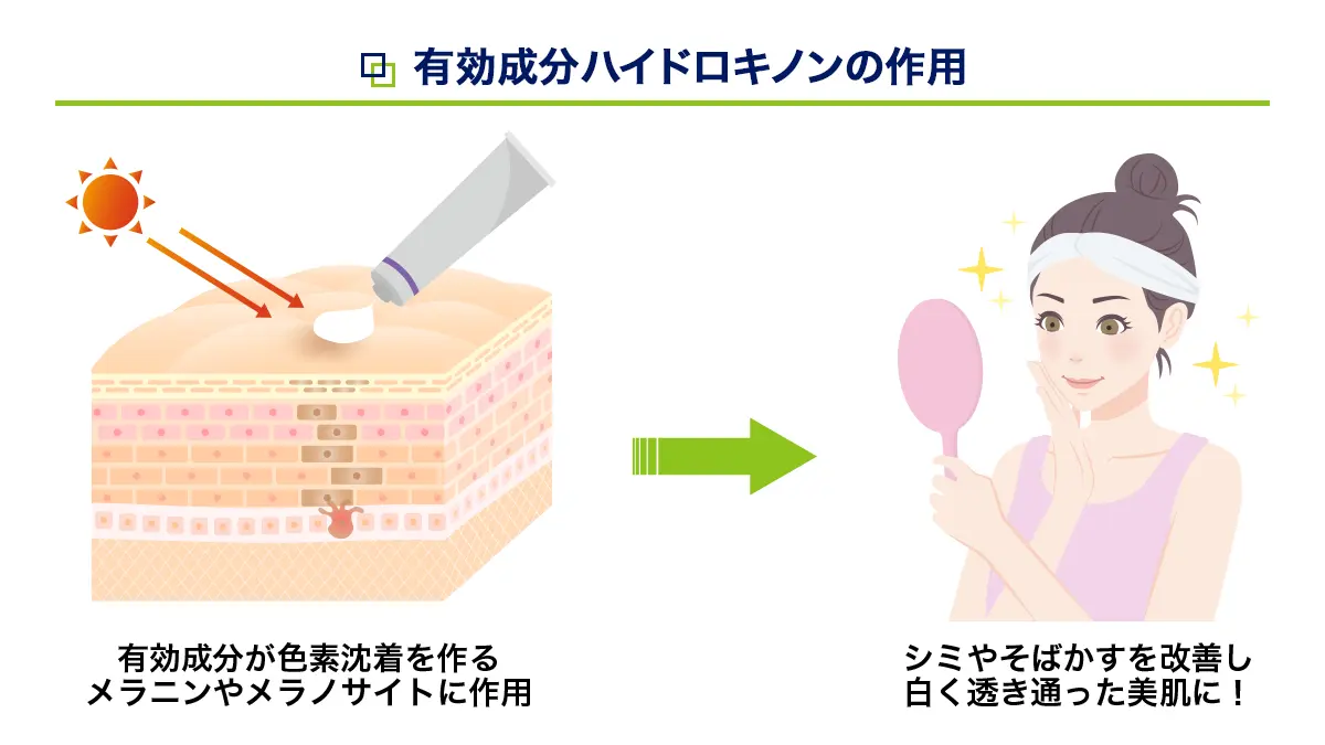 メラライトクリームの有効成分