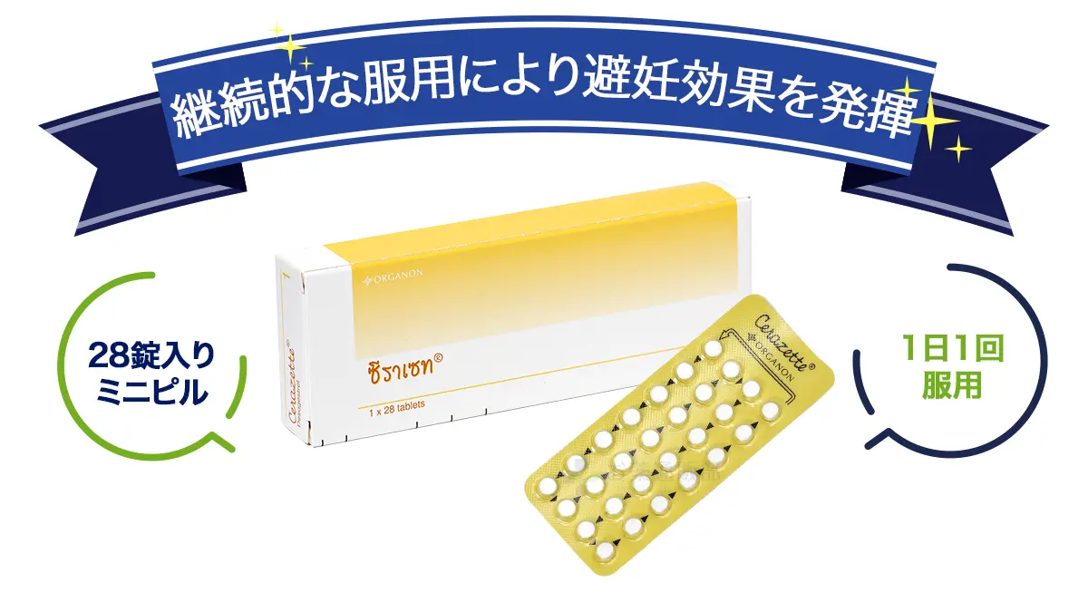 継続的な服用により避妊効果を発揮