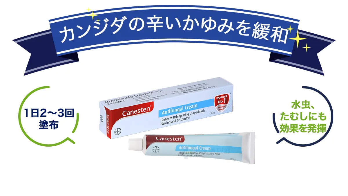 カンジダの辛いかゆみを緩和