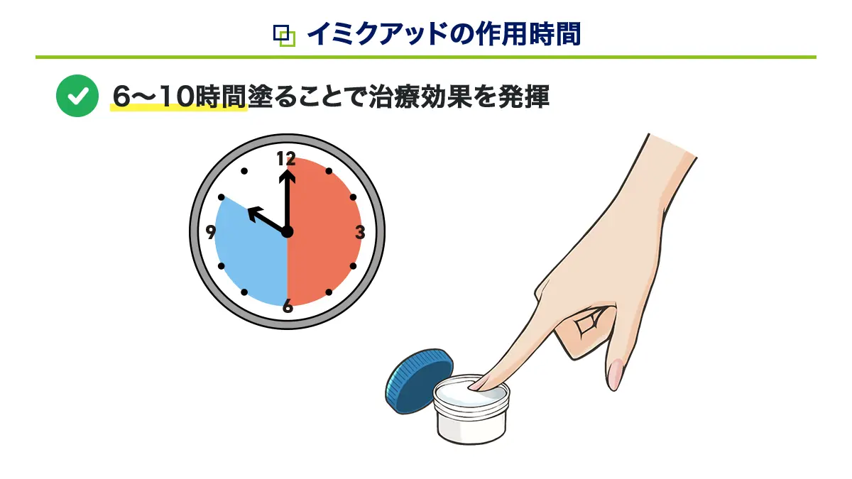 イミクアッドの作用時間