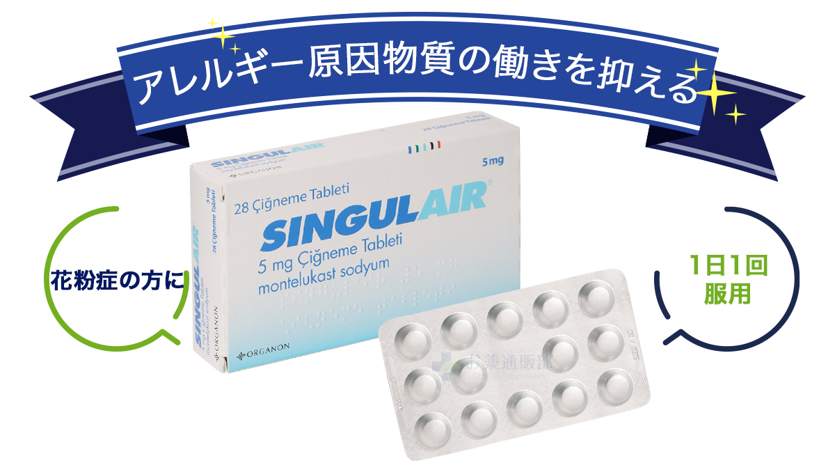 アレルギー原因物質の働きを抑える