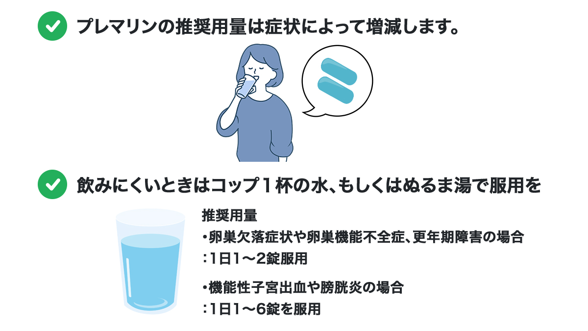 プレマリンの服用方法