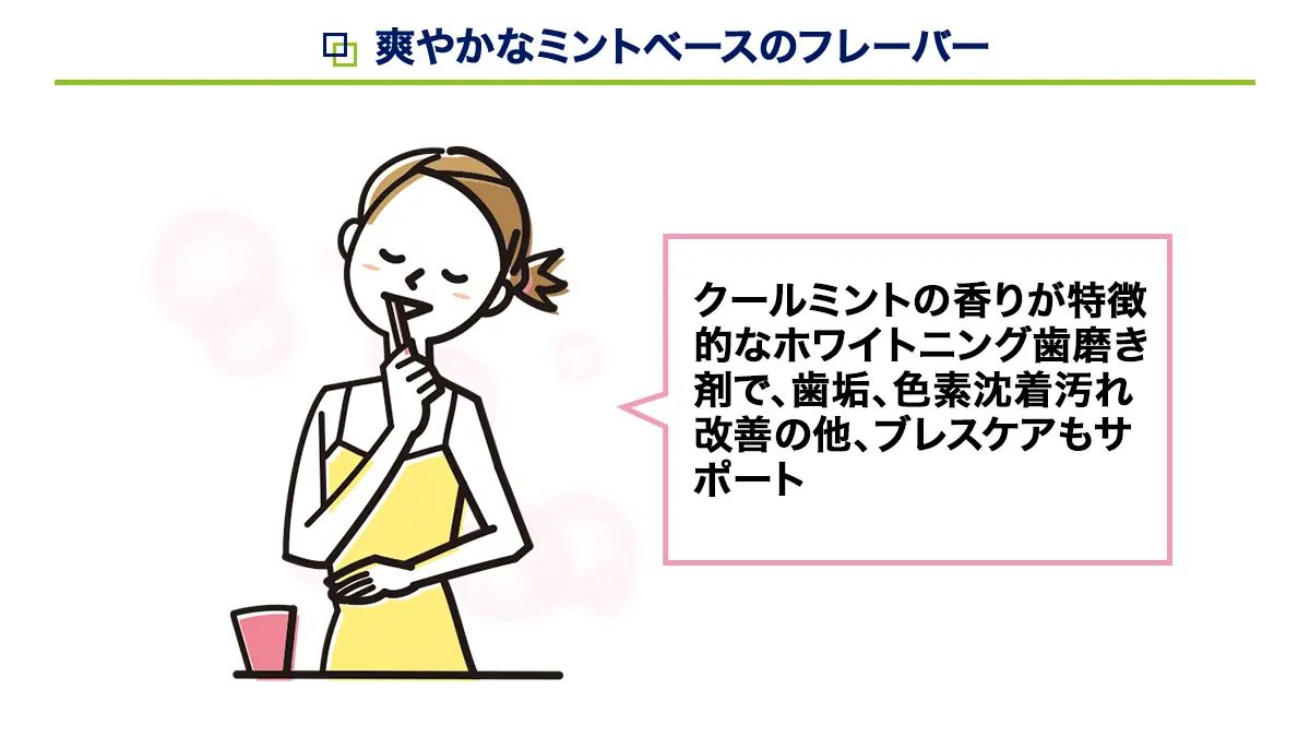 爽やかなミントベースのフレーバー