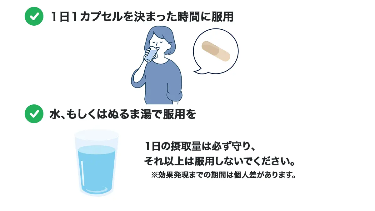 トータルカーブカプセルの服用方法