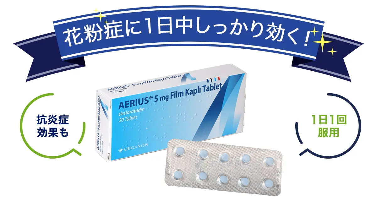 花粉症に1日中しっかり効く!