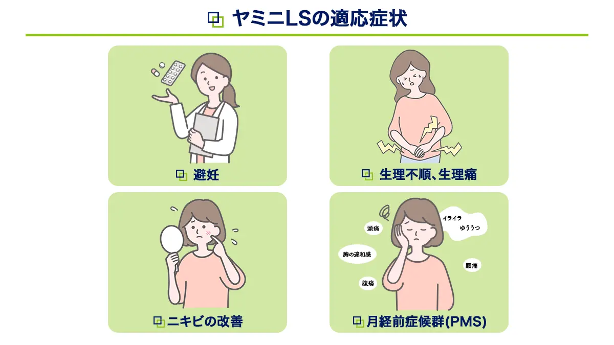 ヤミニLSの適応症状